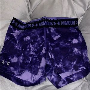 Two under armor volleyball shorts (spandex)